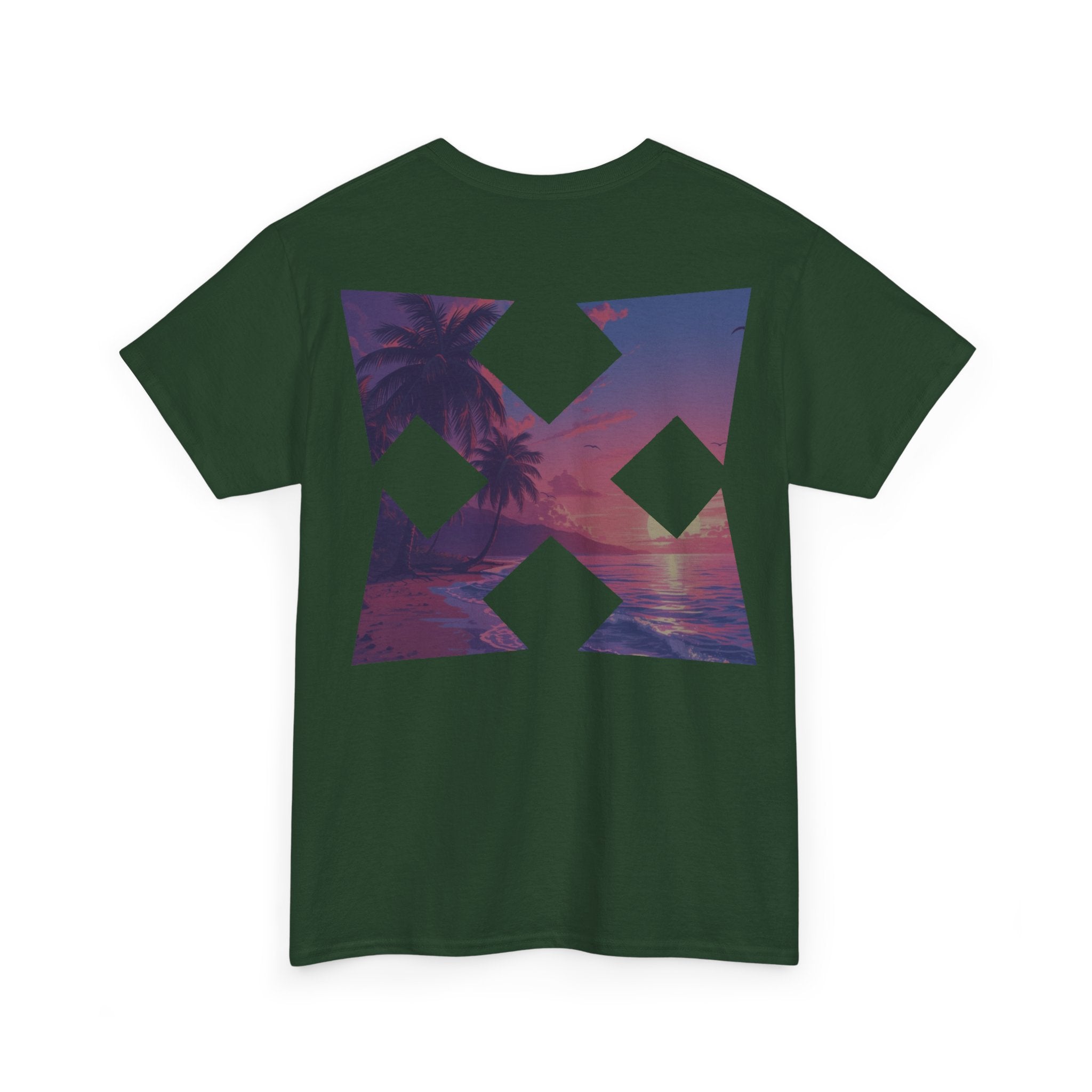 Beach Cross- T-Shirt — Sunset Palm Arrow - Tee