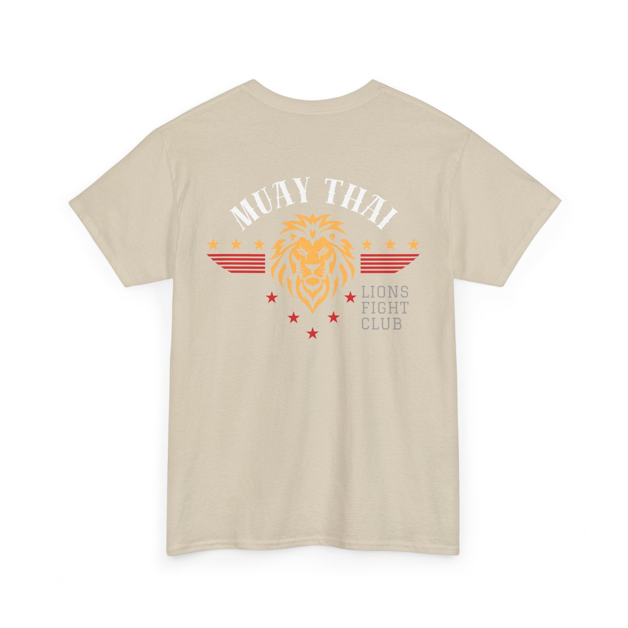 Lions Fight Club Tee — Vintage- Lion- Muay Thai- Back Print