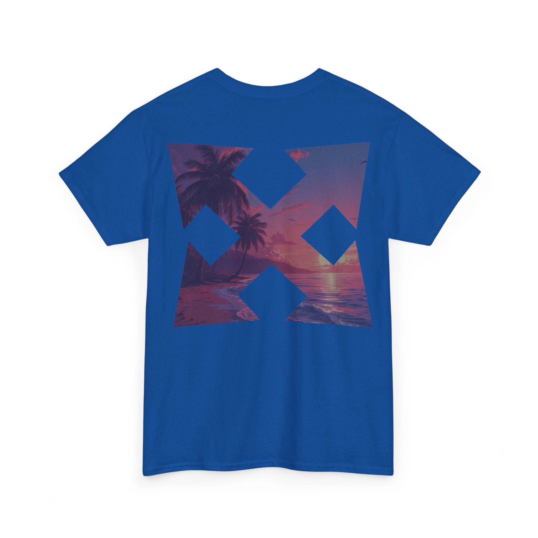 Beach Cross- T-Shirt — Sunset Palm Arrow - Tee