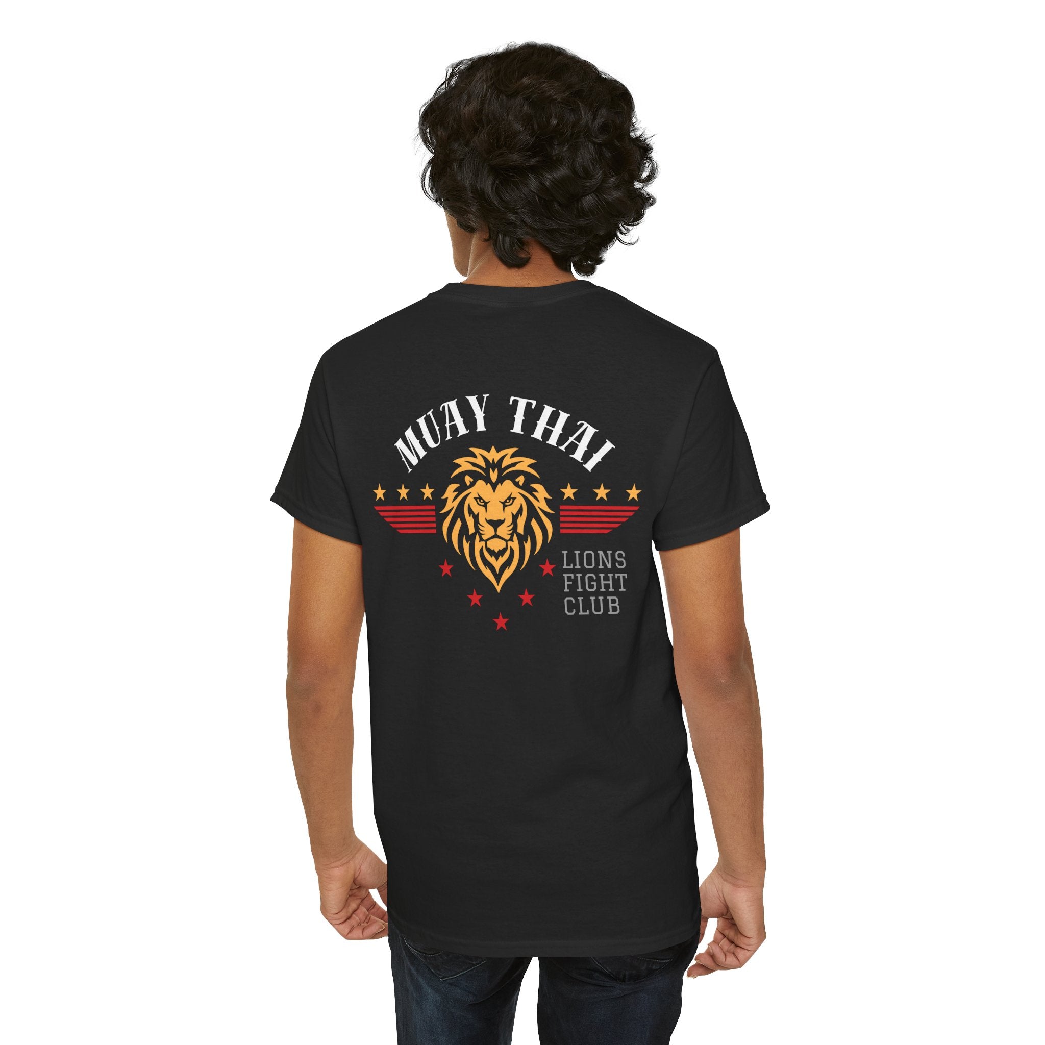 Lions Fight Club Tee — Vintage- Lion- Muay Thai- Back Print