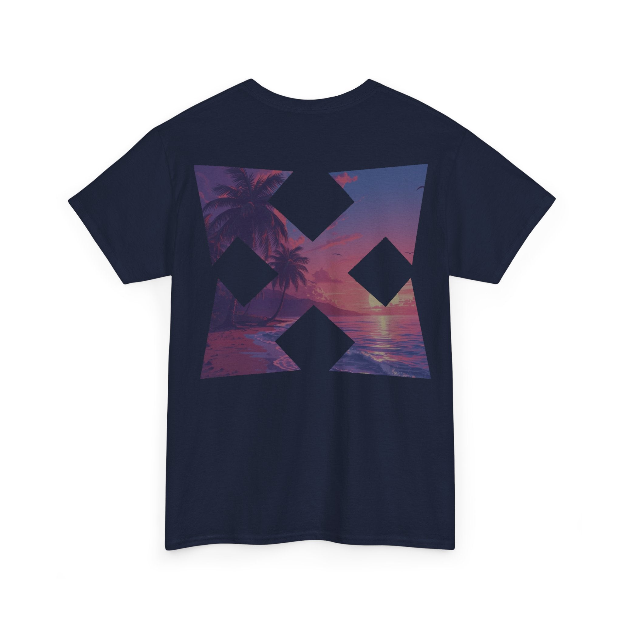 Beach Cross- T-Shirt — Sunset Palm Arrow - Tee