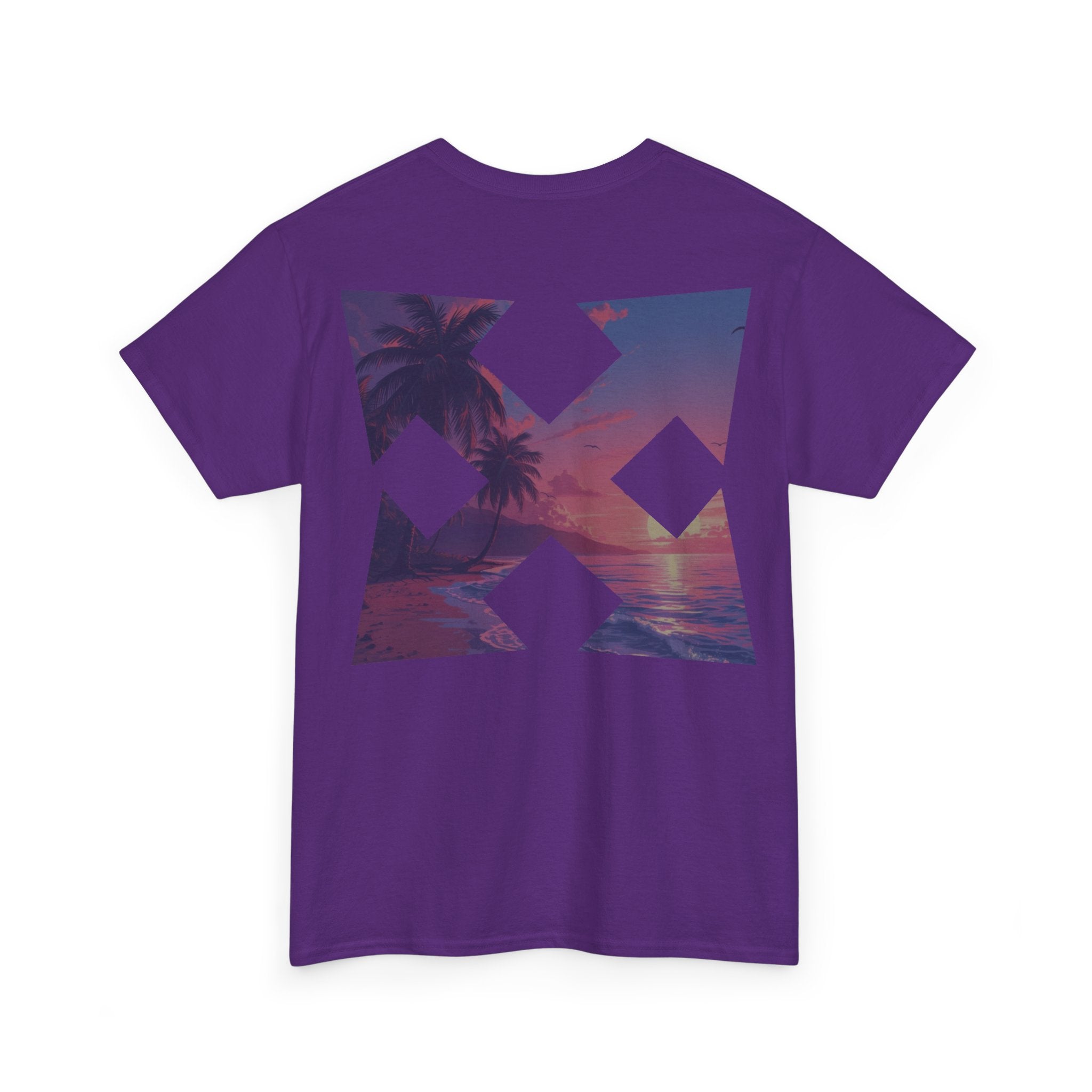 Beach Cross- T-Shirt — Sunset Palm Arrow - Tee