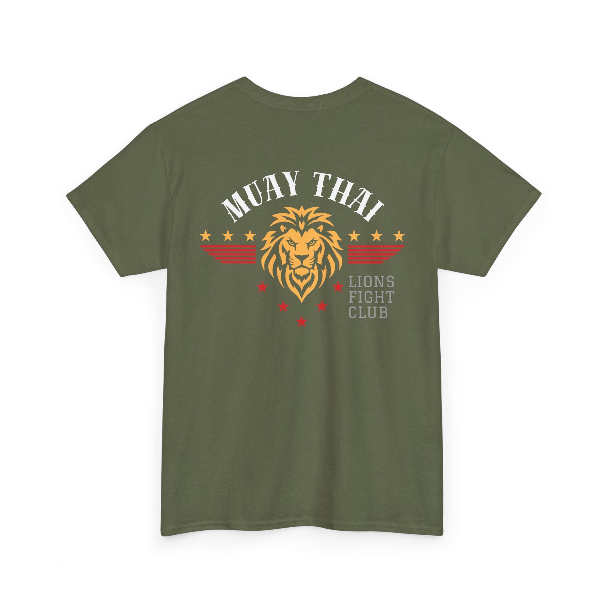 Lions Fight Club Tee — Vintage- Lion- Muay Thai- Back Print
