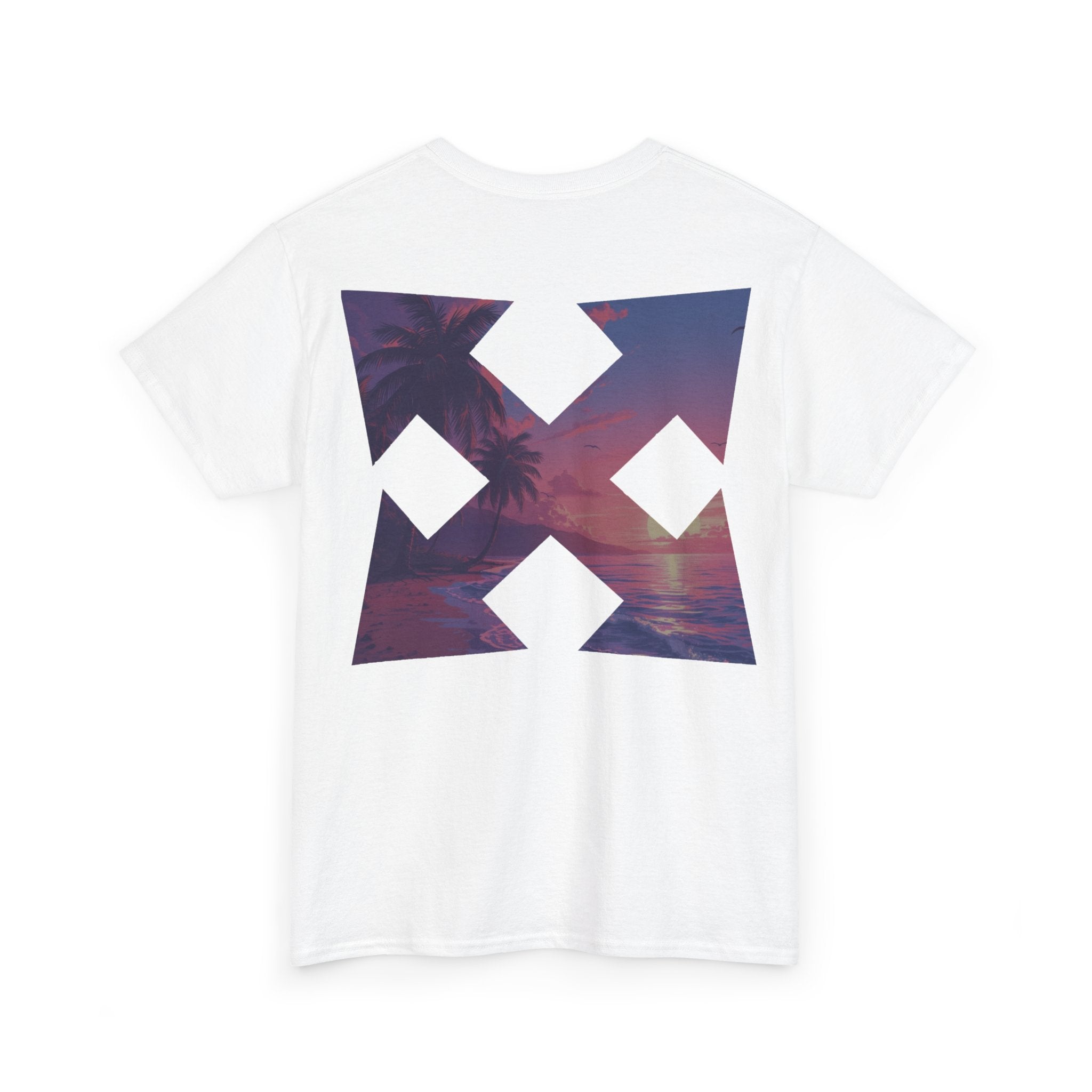 Beach Cross- T-Shirt — Sunset Palm Arrow - Tee