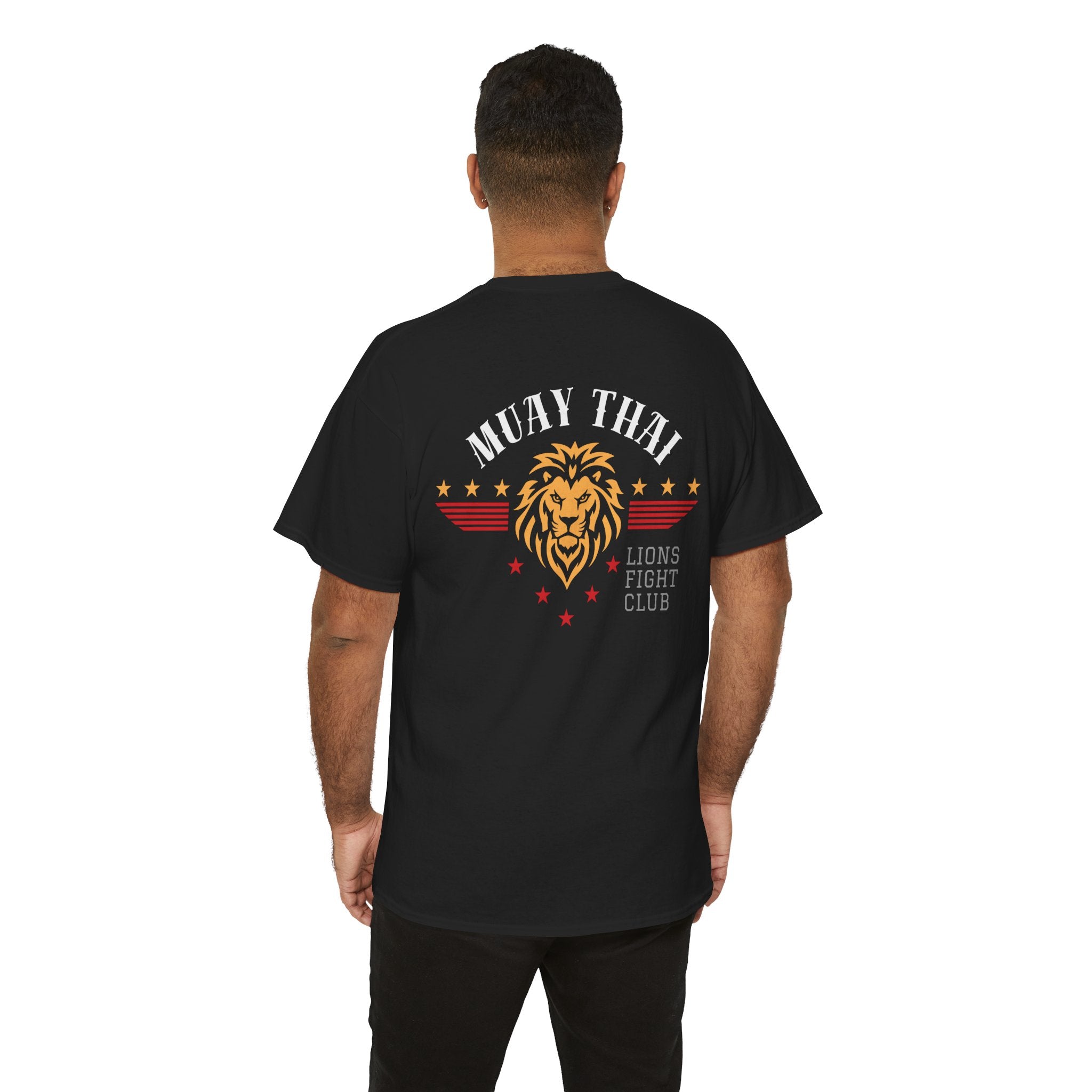 Lions Fight Club Tee — Vintage- Lion- Muay Thai- Back Print