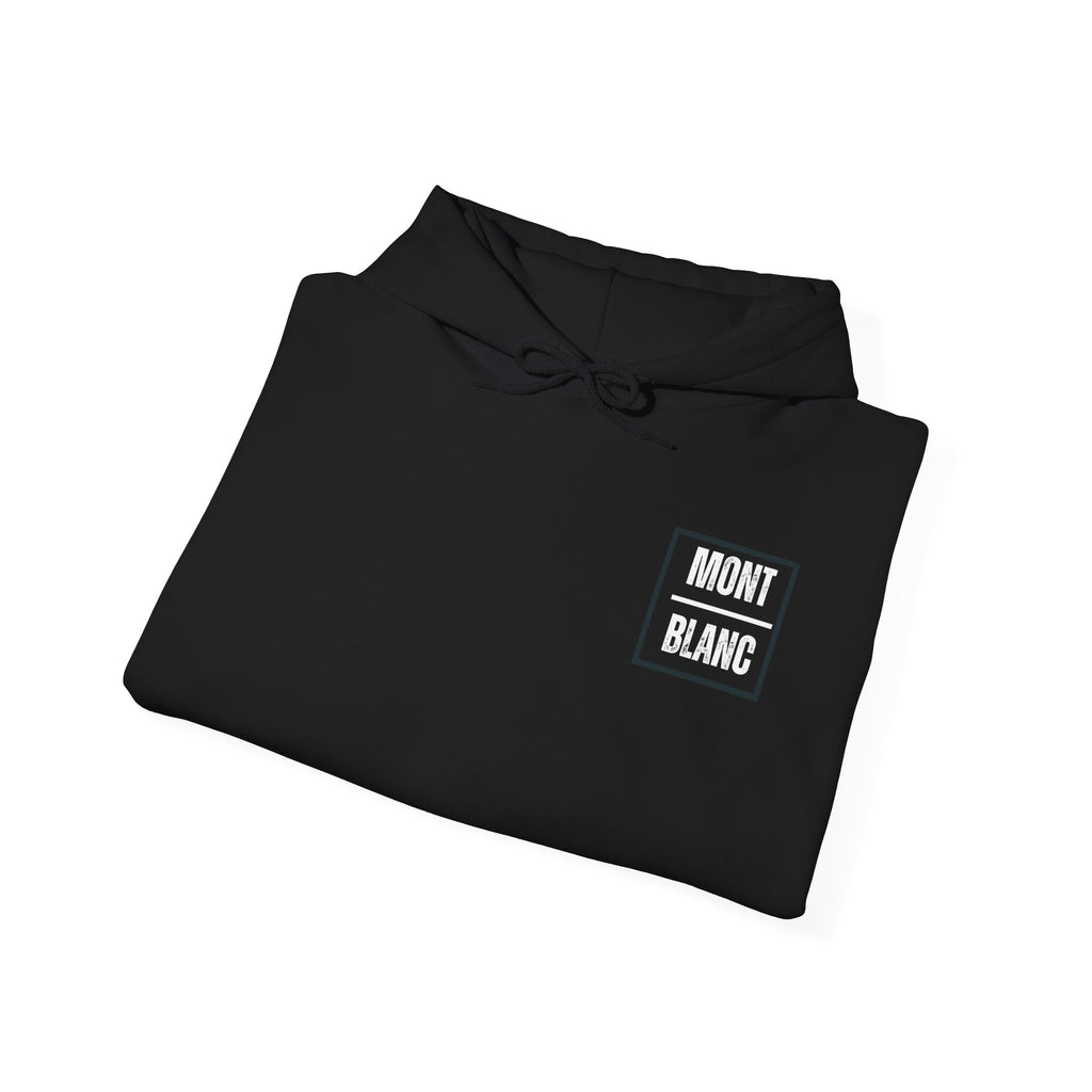 Mont Blanc Mountain Hoodie — Vintage Alpine Graphic Pullover
