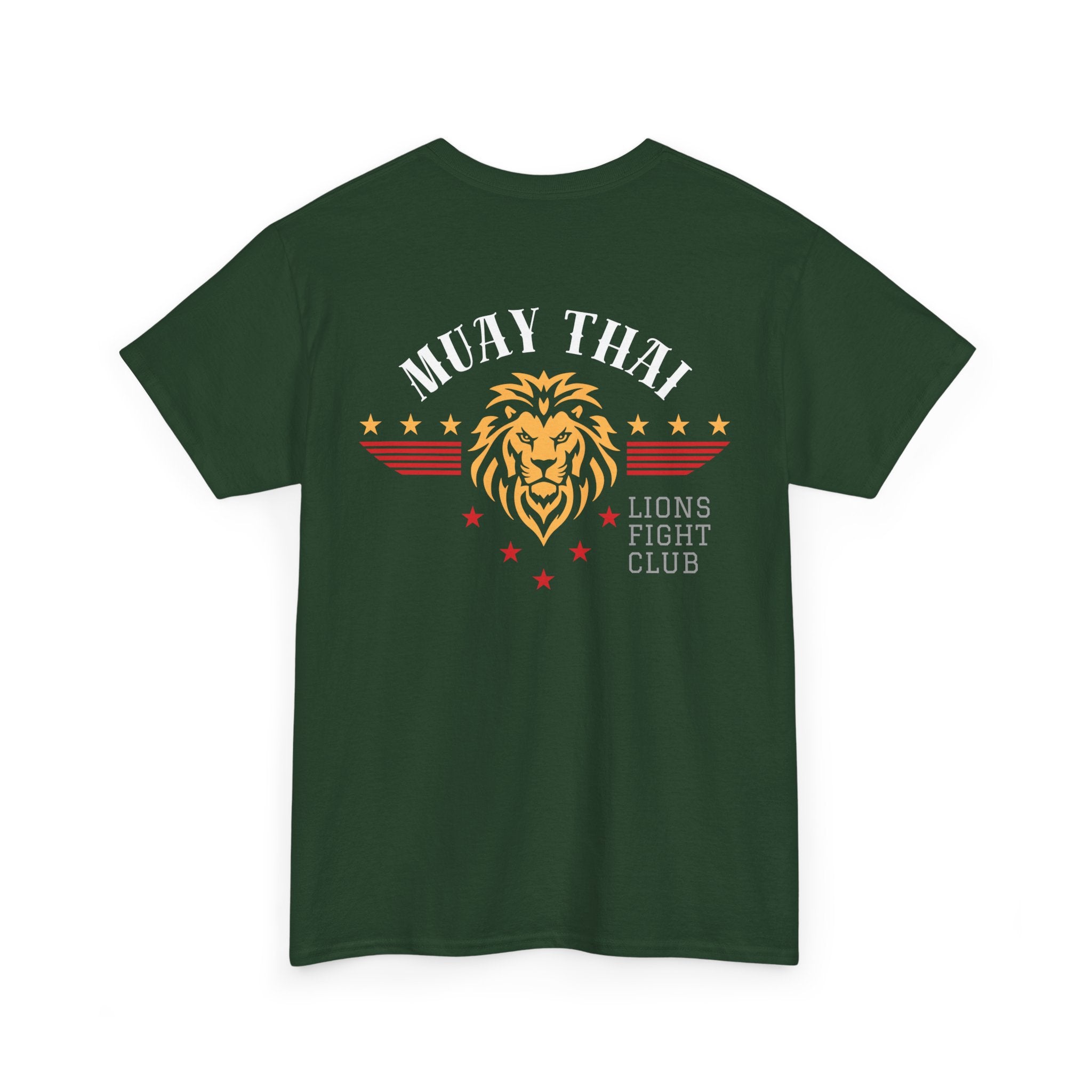 Lions Fight Club Tee — Vintage- Lion- Muay Thai- Back Print