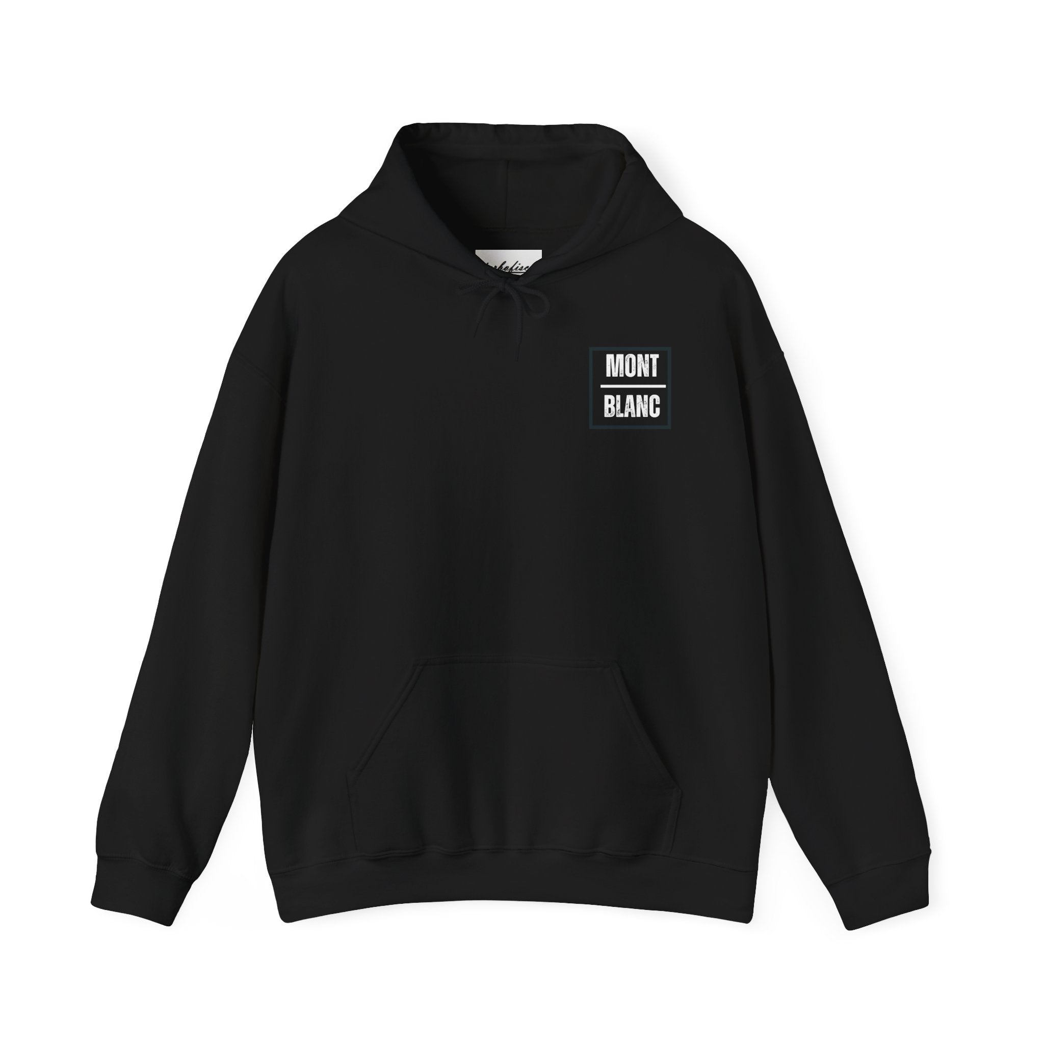 Mont Blanc Mountain Hoodie — Vintage Alpine Graphic Pullover